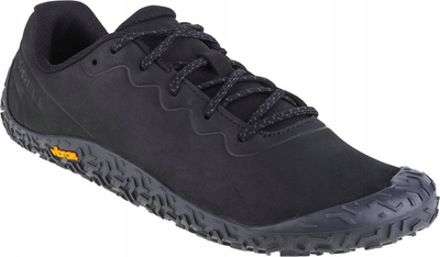 Këpucë sportive Merrell Vapor Glove 6 LTR M J067939, lëkurë natyrale, taban Vibram, të zeza