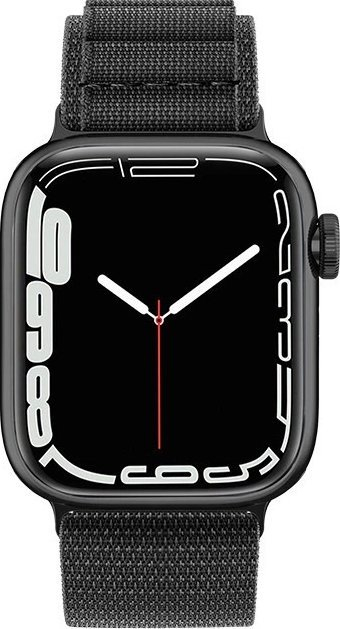Rrip Alpine për Apple Watch, 42 44 45 49 mm, tokëz çeliku, i zi