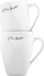 Set filxhanësh Lamart LT9015, 350 ml, 2 copë, të bardha