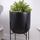 Mbajtëse vazoje Vilde Flowerpot Plant Stand, metal, 59 cm, e zezë