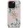Футрола за телефон Guess Grained Roses Big 4G Logo за iPhone 16 Pro Max, со логотип 4G, розова