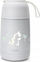 Termos Nuvita Thermos, 500 ml, dorezë silikoni, i bardhë