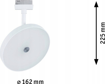 Spot LED tavan Paulmann URail Litov Hildor, 15W, 4000K, i bardhë