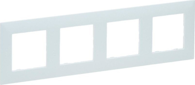 Kornizë katërfishe Legrand Niloe Step, 86x299mm, montim horizontal ose vertikal, mint