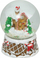 Stoli dekorativ snouboll Gingerbread, 80mm, polyresin, shumëngjyrësh