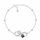 Byzylyk për femra Brilio Silver Infinity BRC212W, i argjendtë/ i zi