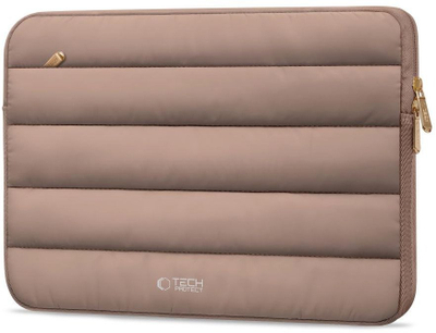 Këllëf laptopi Tech-Protect Fluffy, 15"-16", Walnut, kafe