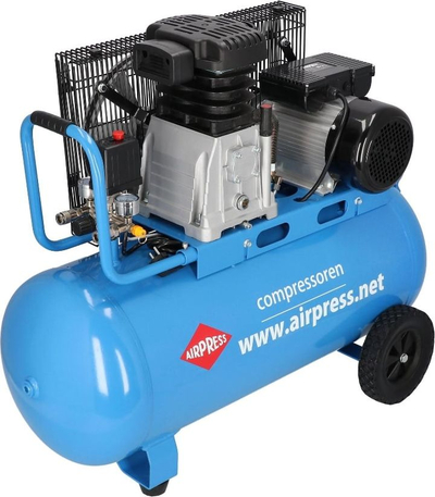 Kompresor ajri Airpress HL 340-90, 90L, 10 bar, i kuq
