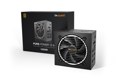 Furnizues energjie për PC BeQuiet Pure Power 12 M, 1000 W, ATX, 80 PLUS Gold, i zi