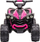 Quad elektrik për fëmijë Lean Toys HL568, 3 km/h, ngarkesa 25 kg, rozë