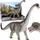 Figurë dinosauri Brachiosaurus ZA5193, gome, shumëngjyrëshe