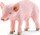 Lodër figurine Little Pig, derrkuc ferme, plastik, rozë