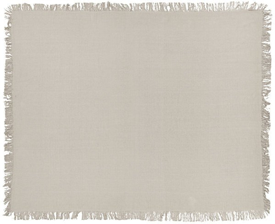 Mbulesë krevati pambuku, 150 x 200 cm, me thekë, gri e hapur