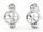 Vathë për femra Guess Perfect Illusion JUBE03373JWRHT/U, të argjendtë