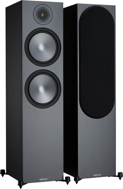 Kulla altoparlantësh Monitor Audio Bronze 500 6G, set çift, kolonë dyshemeje, të zinj