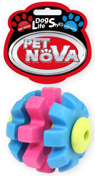 Top për qen Pet Nova TPR Superdentball, 7cm