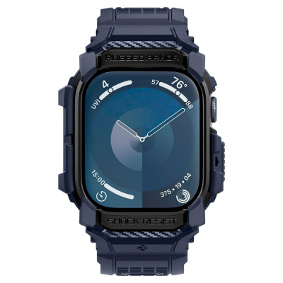 Mbrojtëse ore Spigen Rugged Armor Pro, për Apple Watch 10 46mm, TPU, blu navy