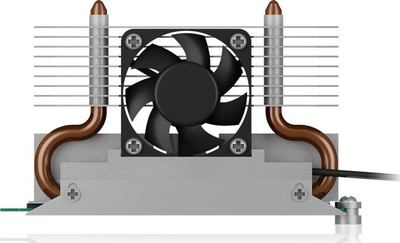 Ftohës SSD M.2 ICY BOX IB-M2HSF-702, me ventilator, me heatpipe, ngjyrë argjendtë