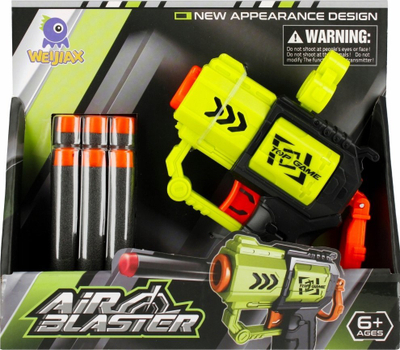 Pistole lodër MEGA CREATIVE Gun For Darts 510762, me shigjeta shkumë, jeshile e zezë