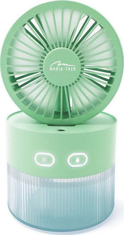 Lagështues ajri me ventilator Media Tech Breeze Fan MT6515, 350ml, portativ, i bardhë