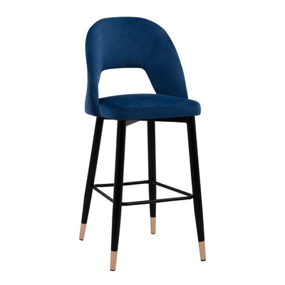 Karrige bar HARPER HM8526.08, kadife, kornizë metalike, blu