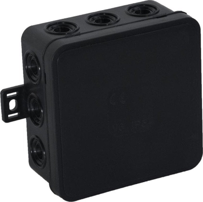 Kuti instalimi Viplast IP54, montim sipërfaqësor, 85x85x41 mm, e zezë