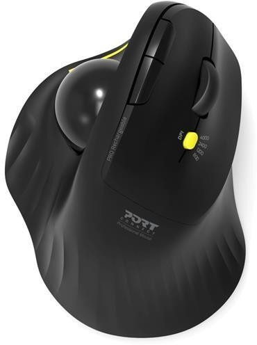 Mouse ergonomik Port Designs 900719, vertikal me trackball, wireless Bluetooth RF, i zi
