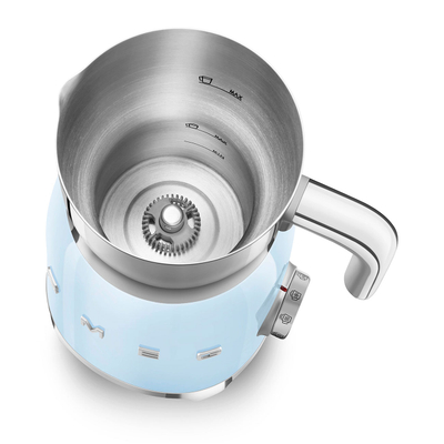 Shkumues qumështi SMEG 50's Style MFF11PBEU, 500 W, i kaltër pastel