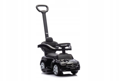Veture lodër ride on Mercedes 3 në 1, me dorezë shtytëse, me zë, e zezë