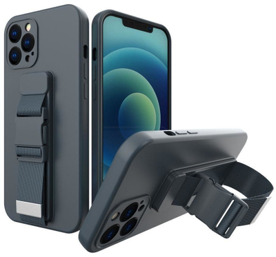 Kapak telefoni për Xiaomi Poco X4 Pro 5G, silikoni, me rrip, jeshil