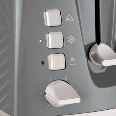 Toaster Russell Hobbs Groove 26392-56, 2 feta, gri