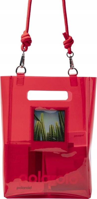 Çantë bucket Polaroid TPU e kuqe