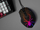 Maus gaming Tracer GameZone Black Widow RGB, me kabllo, 1600 DPI, i zi