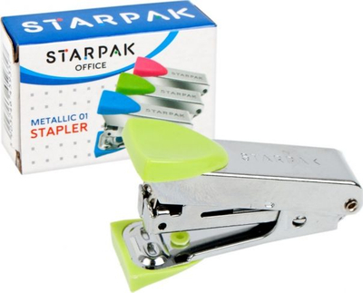 Kapëse metalike letrash Starpak, 01 PUD 24/480, të gjelbra