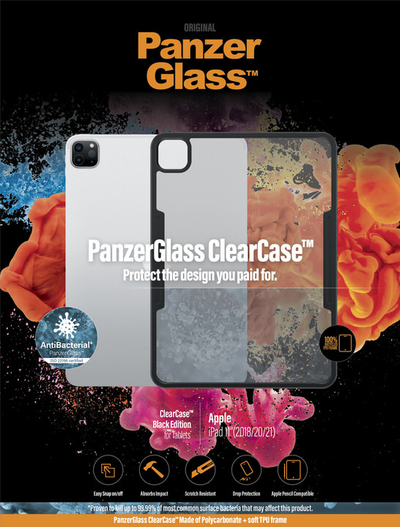 Mbrojtëse PanzerGlass ClearCase Black Edition për Apple iPad Pro 11 ”(1.-3.gen), i zi