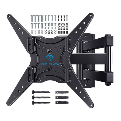 Mbajtës muri për TV Perlesmith PSMFK1-EU, 26-60", 25 kg, VESA 400 x 400, i zi
