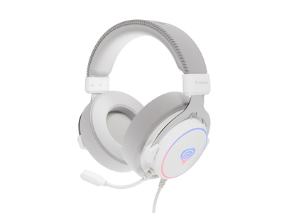 Kufje Genesis Neon 764, USB, të bardha