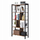 Raft librash Songmics LBC12BX, 5 rafte, metal edhe dru, kafe rustike