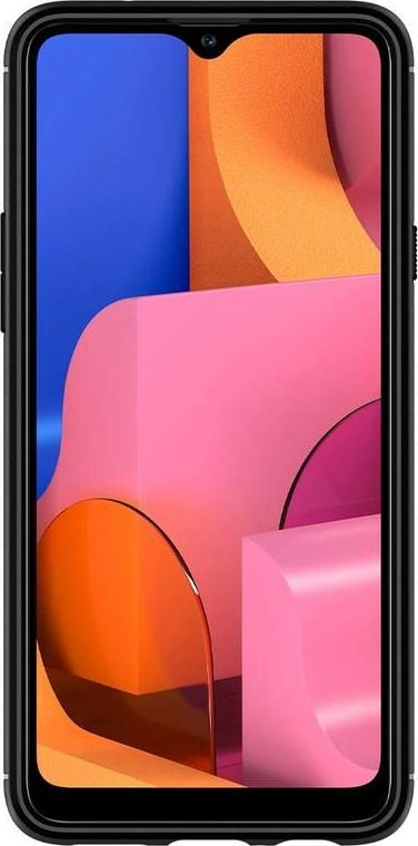 Maskë telefoni Spigen Rugged Armor për Samsung Galaxy A20s, prej TPU-je, e zezë mat