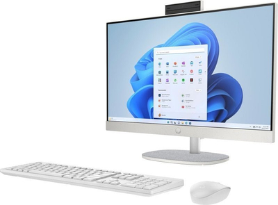 Kompjuter AIO HP 24-cr0015nw, 23.8" FHD, Intel Core i3-N300, 8GB RAM, SSD 256GB, i bardhë