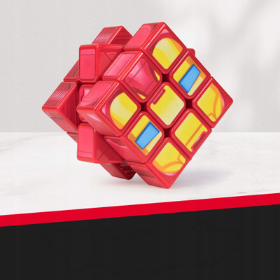 Kubi Rubik Spin Master Rubiks Cubers 3x3, figurë Iron Man, shumëngjyrësh
