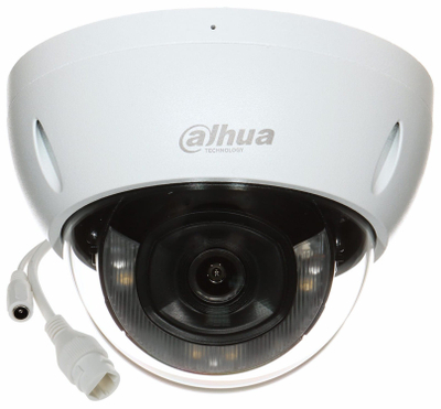 Куполна камера Dahua DH-IPC-HDBW2449EP-S-IL-0360B, 4MP, леќа 3.6mm, бела
