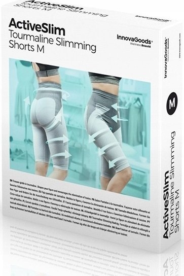 Pantallona modeluese InnovaGoods Tourmaline Slimming Shorts, për gra, të zeza