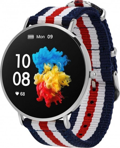 Smartwatch Garett Verona Navy, ekran 1.3" AMOLED, Bluetooth, blu e errët
