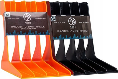 Mbajtës vinilesh Audio Anatomy LP Holder, deri 40 LP, plastikë, i zi