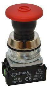 Buton sigurie Promet, 30 mm, IP66, 1Z 1R, i kuq