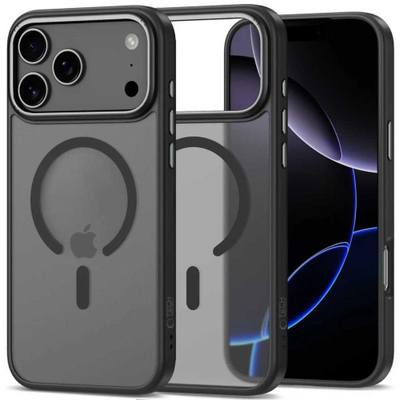 Kapak telefoni Tech-Protect MagEdge MagSafe për iPhone 17 Pro Max, TPU edhe polikarbonat, mbrojtje e forcuar, i zi mat