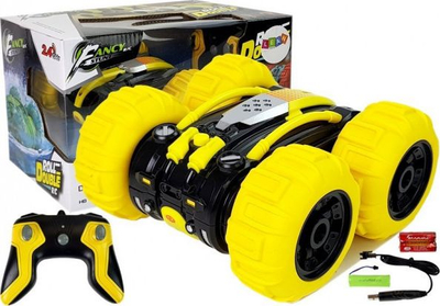 Makina me telekomandë Lean Sport Amphibian Double Sided, 1:24, 2.4 GHz, e verdhë