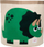 Kорпа за играчки 3 Sprouts Canvas Storage Bin Dinosaur, памучно платно, склоплива, беж со зелена