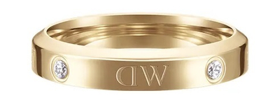 Unazë Daniel Wellington Classic Lumine, e artë